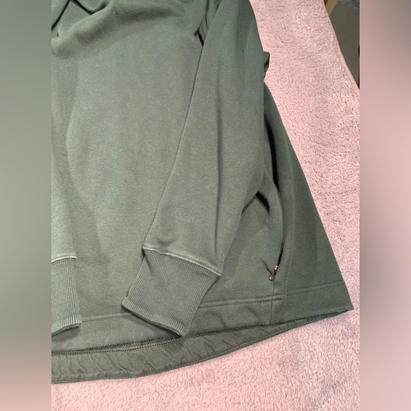 Athleta fleece lined dark green sweatshirt XL - Picture 3 of 12